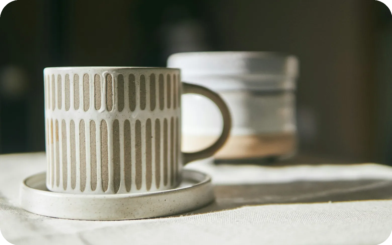 Tazas de cerámica artesanal